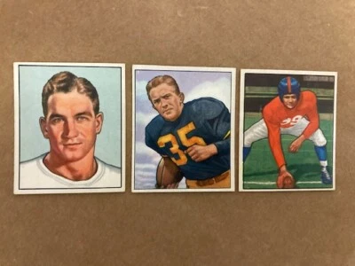 Joe Geri Steelers 1950 Bowman Football Card NM - Image 1 of 2