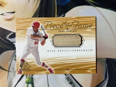 Bate usado del juego pieza de béisbol Upper Deck SP 2000 RICK ANKIEL Foto 1 de 4
