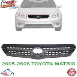 NEW GRILLE ASSEMBLY GRAY PLASTIC FOR 2005 2006 2007 2008 TOYOTA MATRIX TO1200272 - Picture 1 of 6