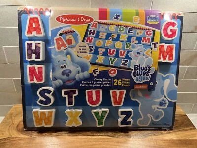 Rompecabezas grueso de madera Melissa & Doug Blue's Clues & You - alfabeto Foto 1 de 4