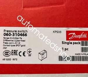 1PC NEW Danfoss Pressure Switch KPS33 060-310466 Shipping DHL or FedEX - Foto 1 di 1