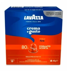 480 CAPSULE CAFFè ALLUMINIO LAVAZZA CREMA GUSTO FORTE COMPATIBILI NESPRESSO - Picture 1 of 1