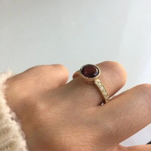 1.84 Ct Pink Tourmaline & Natural Diamond Halo Ring 14K Solid Yellow Gold - Picture 1 of 5