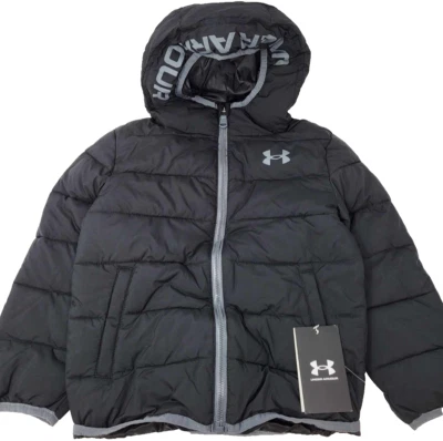 Under Armour Boys Pronto Puffer Jacket Size 4 (Black) - Image 1 of 3