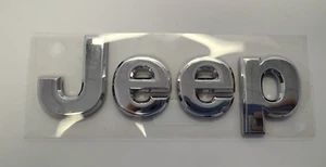 2007-2018 Jeep Wrangler Patriot Compass "JEEP" Chrome Letters OEM 5116491AA - Picture 1 of 6