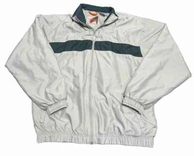 Weatherproof Bomber Jacket Mens Medium Windbreaker Beige Lightweight Zip Up - Image 1 of 4