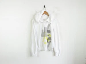 Diesel Womens White Graphic Pullover Hoodie Jumper Size Large - Stain - Picture 1 of 12