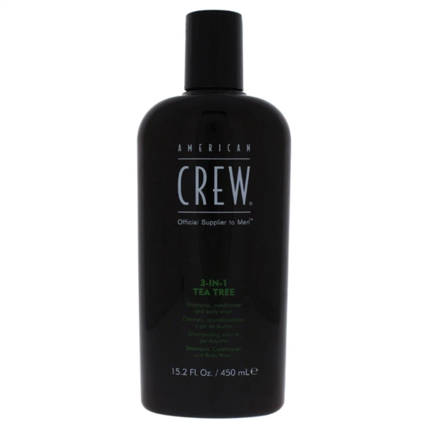 American Crew 3 in 1 Tea Tree Shampoo Conditioner and Body Wash 15.2 Oz
