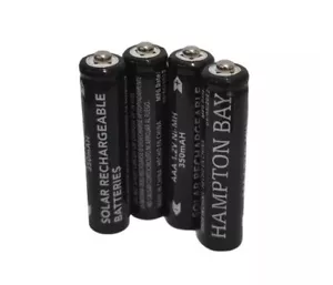 Nickel-Metal Hydride 1.2v Ni-MH 350mAh Solar Rechargeable AAA Batteries 4-Pk G1 - Picture 1 of 4