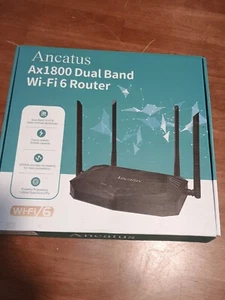 Ancatus WiFi 6 Router AX1800, Dual Band 1.8G WiFi Router Gigabit Computer Router - Foto 1 di 3