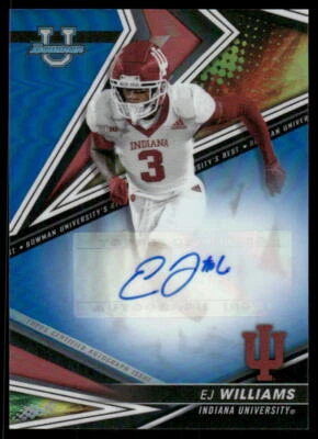 2022-23 Bowman's Best University #BA-EW EJ Williams Best of 2022 Auto  Ref - Image 1 of 2