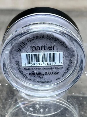 ELF e.l.f. Mineral  Eye Shadow Loose  0.03 oz   PARTIER - Brand New- SEALED - Image 1 of 3