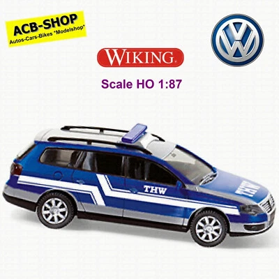 VW Passat Variant B6 Tipo 3C 2005-10 THW Soccorso Tecnico 1:87 Wiking 0693 - Immagine 1 di 2