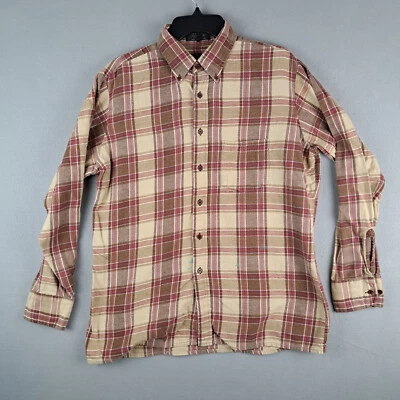 Camisa Northwest Territory Para Hombres Grande Marrón A Cuadros Franela Abotonada Exterior Foto 1 de 4