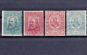 1910 Italy 50th Anniv of Plebiscite & Plebiscite of Sothern States MH SG#81-84 - Picture 1 of 3