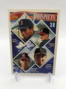 1994 Topps Baseball Prospects #369 Jason Giambi David Bell Luis Ortiz ROOKIE 