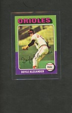 1975 Topps Mini # 491 Doyle Alexander Baltimore Orioles