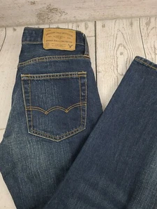 American Eagle Men's Blue Jeans Tags: 26x28 Original Straight Blue Denim Jeans - Picture 1 of 10