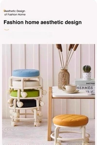 Universal Wheel Small Stool Pulley Sitting Stool With Wheels Baby Seat - Picture 1 of 10