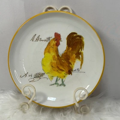 Williams Sonoma Gallo Plato Acento Decorativo País Francés Italia Granja Foto 1 de 4