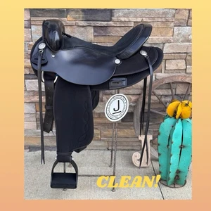 17” Circle Y Trail Saddle, Park & Trail, Hornless, Endurance, Light, Clean! ☀️ - Picture 1 of 16