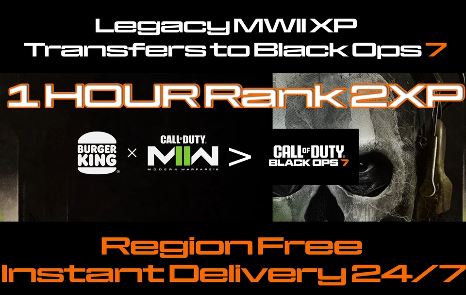 Call of Duty MWII - Carry Over to Black Ops 6 & 7 2XP "Read Description"