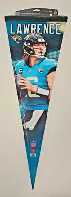 Jacksonville Jaguars NFL Trevor Lawrence #16 Roll-Up Collector Player Banderín Foto 1 de 2