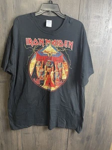 Camisa Iron Maiden Negra H&M Powerslave Heavy Metal Banda Egipcia XXL NUEVA SIN ETIQUETAS - Imagen 1 de 6