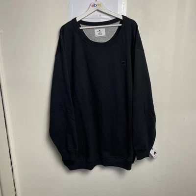 Champion Black Sweatshirt Size 4XB Plain Cotton Blend New With Tags Logo - image 1 of 4