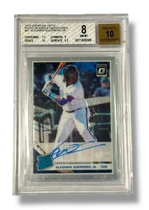 Donruss Optic Rated Rookie RC 2019 Vladimir Guerrero BGS 8 en tarjeta automática 10 Pop 2 - Imagen 1 de 2