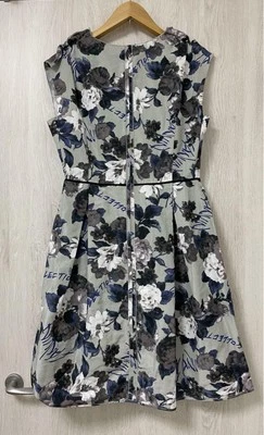 LANVIN Floral Dress Size 40 Length 37.4 inches - Image 1 of 4