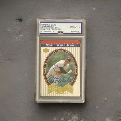 Juan Marichal Signed 2002 Upper Deck Card Autographed Slabbed PSA/DNA GEM MT 10 - Image 1 of 3