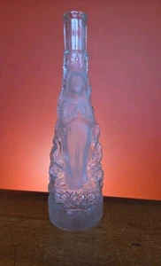 Vtg Jeanne D Arc Glass Hand Made Water/ Wine / Spirit Bottle Depose France - Picture 1 of 11