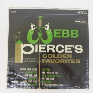 Webb Pierce’s Golden Favorites Vinyl LP DAMAGE on Back Cover - Foto 1 di 24