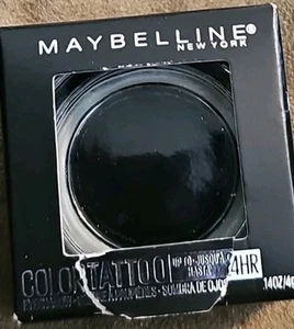 Maybelline Color Tattoo Cream Eyeshadow Black Risk Maker #55 0.14oz New Unopened - Picture 1 of 3