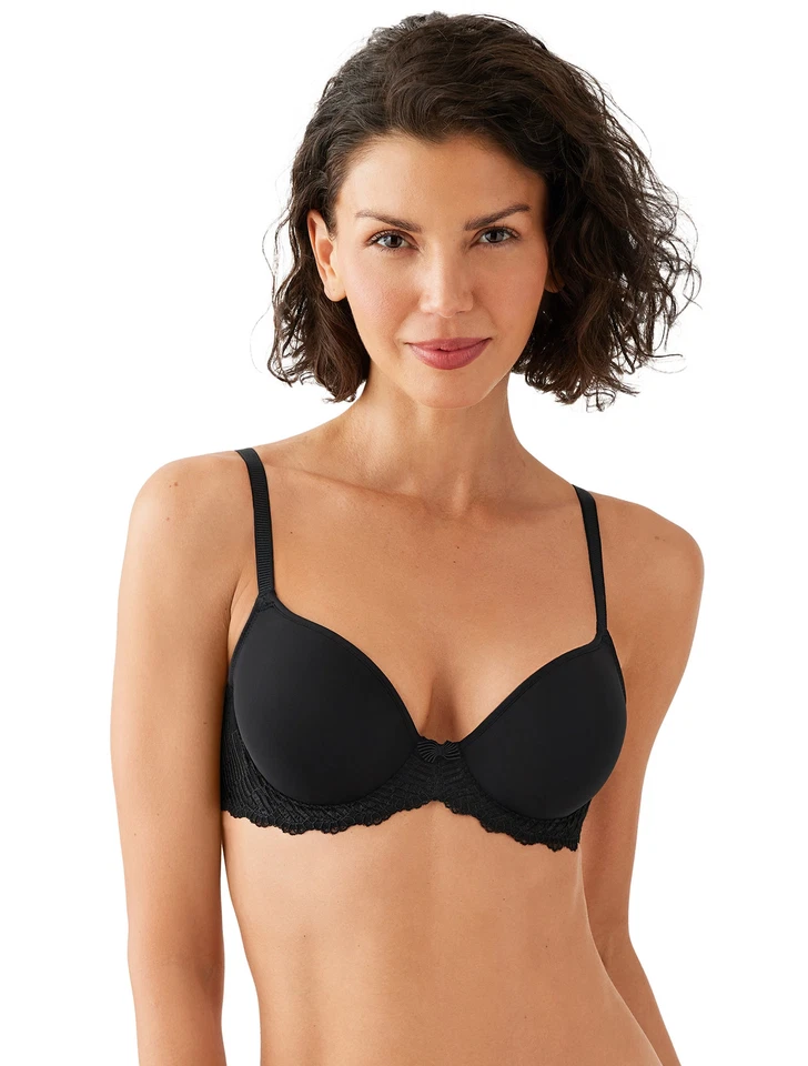 WACOAL WOMENS LA FEMME UNDERWIRE T-SHIRT BRA 38 BLACK D