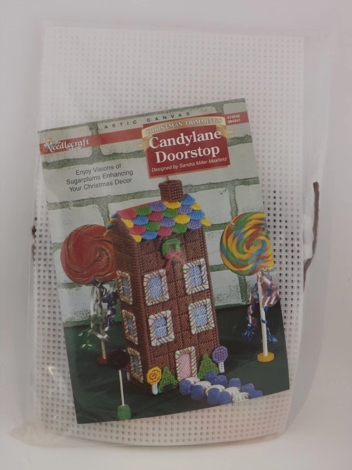 Candylane Doorstop The Needlecraft Shop Plastic Canvas Kit Christmas Gingerbread Foto 1 de 2