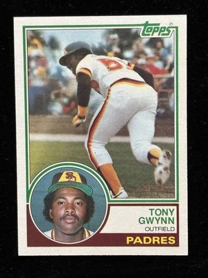 1983 Topps #482 Tony Gwynn radiocontrol San Diego Padres novato patio Foto 1 de 2