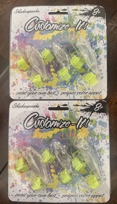 2 cebos personalizados de Shakespeare pinta tu propio cebo Foto 1 de 2