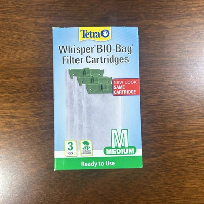 Cartucho Tetra Whisper Bio-Bag Mediano Paquete de 3 Nuevo Pecera Acuario Nuevo con Etiquetas Foto 1 de 4
