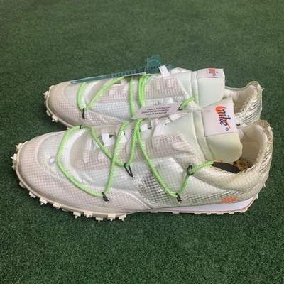 Nike Off-White x Waffle Racer Electric Green [Women’s-12] [Mens-10.5] - Image 1 of 4