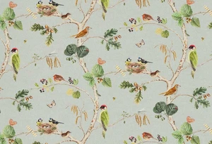 DISEÑO DE TELA CORTINA SANDERSON Woodland Chorus 3,6 METROS AZUL CIELO/MULTI - Imagen 1 de 7