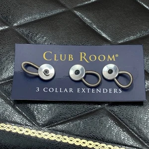 Estensioni Collari Club Room Nuove Confezione 3 E Collare Staggi Camicia Collo Bottoni Espansori - Foto 1 di 6