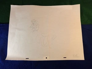 Celda de dibujo a lápiz grande Darkwing Duck vintage escena de 16" x 12,5" #20 - Imagen 1 de 5