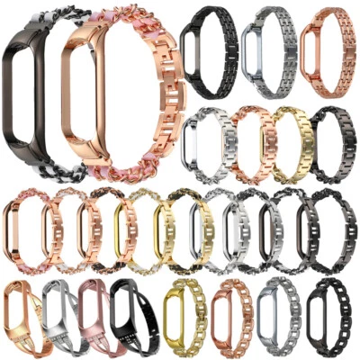 Luxus Edelstahl Milanese Armband Für Xiaomi Mi Band 7 5 6 3 4 Ersatz Metallband - Bild 1 von 4