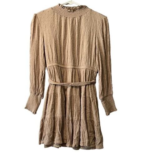 VETEMENTS Abito donna Baltic Born taglia media marrone maglia cottagecore contadino boho foderato