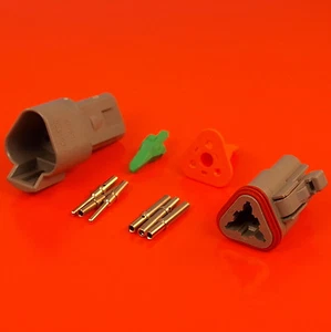 Kit connettore via 3 pin tedesco DT serie maschio e femmina DT04-3P DT06-3S - Foto 1 di 10