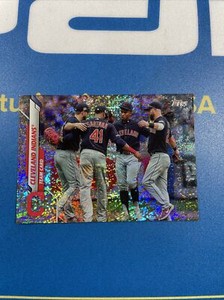 2020 Topps Series 1  #65 Cleveland Indians Team Card Rainbow FOILBOARD 134/229