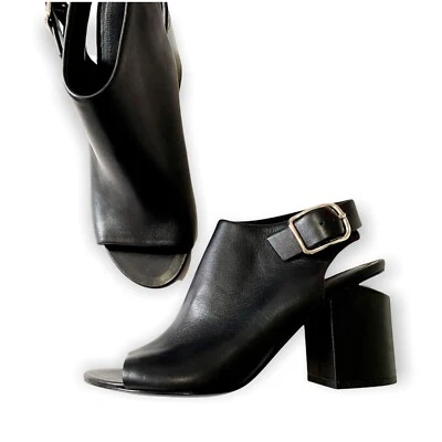 Alexander Wang Tacón Recortado, Botín Nadia Puntera Abierta con Cordones, Talla 38.5 EU Foto 1 de 4