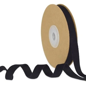 Black Velvet Ribbon 3/8 Inch 10 Yards Single Faced Vintage Ribbon for Christm... - Picture 1 of 6
